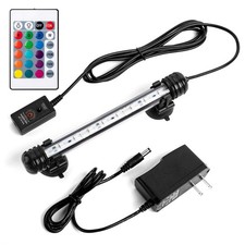7.5" Color Changing LED Fish Tank Aquarium Submersible Light with Remote/Colored