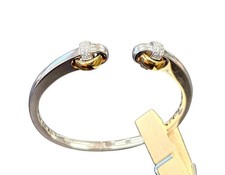 Pierre Cardin Eleganter Designer Armreif 925 Silber & 18K Gold – zeitloser Luxus