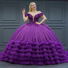 Attractive Quinceanera Dresses with Off the Shoulder Tiered Appliques V-neck hot