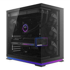 SAMA Image Fly Light Black Case - Hidden LED Strips, Back-Insert Motherboard