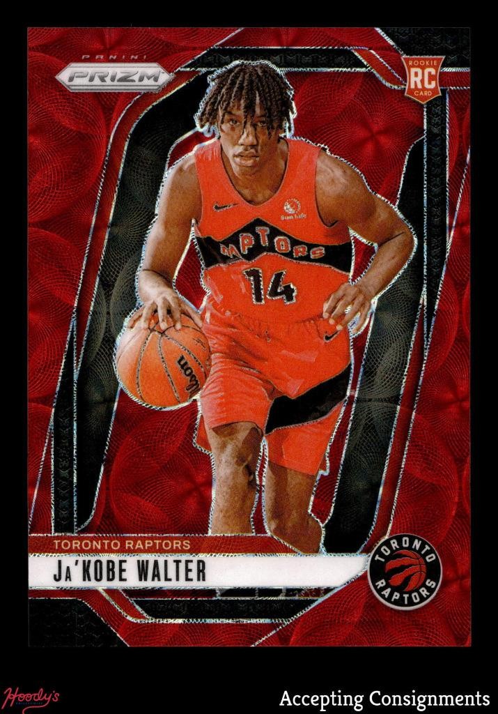 2024-25 Panini Prizm Choice Red #223 Ja'Kobe Walter RC ROOKIE 32/88 RAPTORS