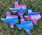 Set Of Four Texas Shaped Appliqués For Quilting 8” X 9” Each.  Pre-fused — photo 1