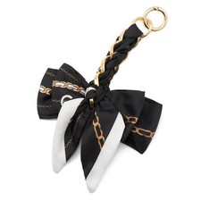 Crossbody Bag Extender, Bow Decor Chain, Women Purse Decoration Accessory Black