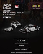 1:64 Pop Race Mercedes Benz CLK GTR RAW Color. Hong Kong Toy car Salon 2026 VDX