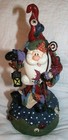 Unique Boho Santa Claus Is Coming To Town MUSIC BOX Wind Up Christmas Decoration — photo 1