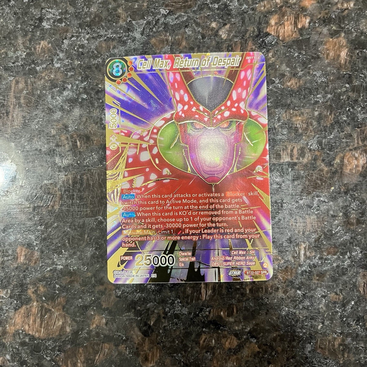 Cell Max Return of Despair BT22-027 SPR Foil Dragon Ball Super