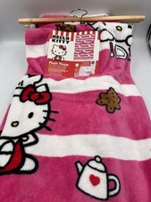 NWT Jay Franco  Sons Hello Kitty "Cooking" Plush Throw Blanket 50x70