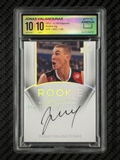 Jonas Valanciunas 2011-12 UD Exquisite Rookie Signatures Auto 79 - /199 AC 10|10