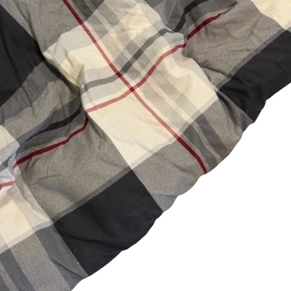 Cuddl Duds Reversible Plaid Full / Queen Bed Comforter Cozy Black Red 90 x 95 - Image 3 of 4