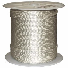 1/4 in.x1000 ft. Solid Braided Nylon Rope White