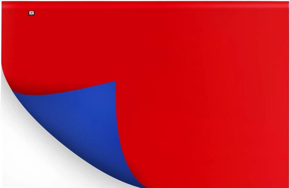 3'x5' Photo Backdrop - Reversible Red/Blue - Washable Polyester Fabric - Image 2 of 4