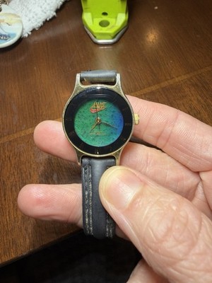 Vintage Nike Air Mood Watch Color Changing Dial Analog Quartz Rare 