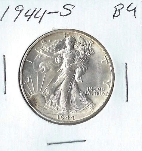 1944-S BU Walker Half