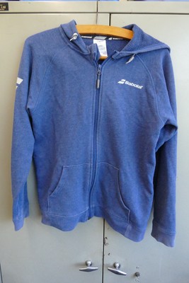 Mädchen Babolat Play Tennis Hoodie Jacke Größe 12-14 Jahre marineblau - gebraucht gut