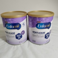 2 Cans Enfamil Gentlease Infant Formula 12.4 Oz. Each EXP 11/27, New Sealed