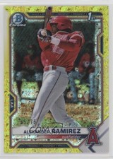 2021 Bowman Yellow Mini-Diamond Refractor 55/75 Alexander Ramirez #BCP-145 0j89