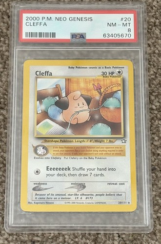 Cleffa (Unlimited) graded PSA 8 for sale on eBay