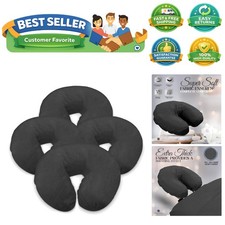4-Pack Cotton Flannel Massage Table Face Cradle Covers - Extra Comfort