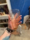 Vintage Hocking Mayfair Pink Depression Glass Footed Ice Tea Tumbler set of 8