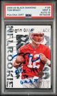 2000 UPPER DECK BLACK DIAMOND #126 TOM BRADY ROOKIE RC PSA 9 DNA AUTO 10
