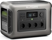 Allpowers R1500 Tragbare Powerstation, 1152Wh Lifepo4 Batterie 1800W FüR Garten