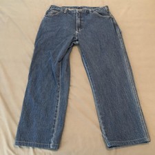 Dickies Carpenter Jeans Mens 36x30 Blue Hammer Loop Utility Workwear Relaxed