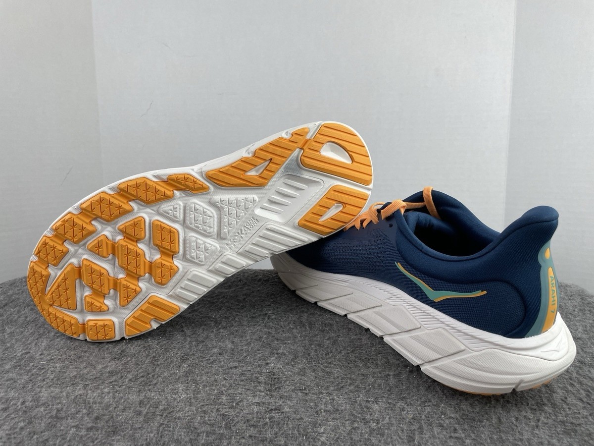 Hoka Arahi 7 Mens Running Shoes Celeste Sunset Blue Yellow Red 1147850 Size 13D HOKA Men main image 4