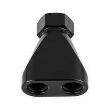 EARLS 100160ERL Universal Aluminum Black Billet Inline Distribution Fuel Block