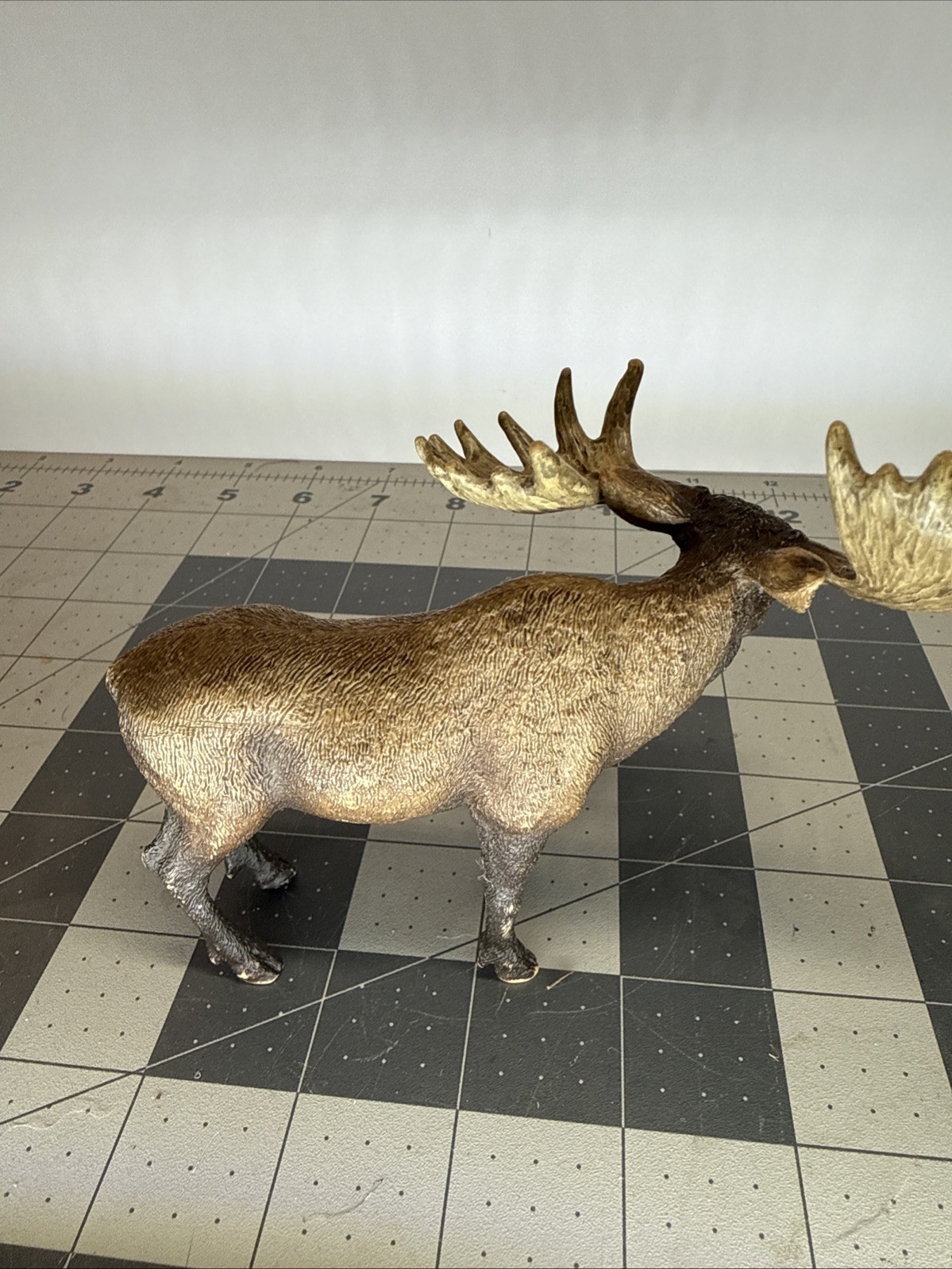 Schleich Bull Moose Male Brown 5" Wildlife Animal Figure 2009 Retired D-73527