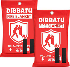 DIBBATU Fire Blanket for Home and Kitchen, Fire Blankets Emergency for Home, Eme