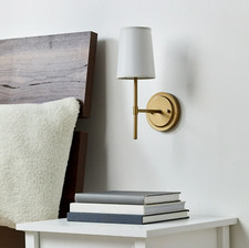 Better Homes & Gardens 1 Light Meadwood Wall Sconce Burnished Brass