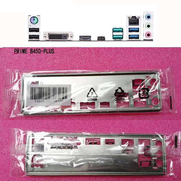 I/O Shield Backplate For ASUS PRIME B450-PLUS Motherboard IO - Image 2 of 2