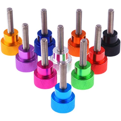 Aluminum +Stainless Steel Knurled Thumb Screw M5 Thumbscrew Bolts 6mm-100mm Long - Picture 5 of 5