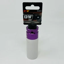 Performance Tool W32921 1/2 Inch Drive 13/16 Inch Thin Wall Color Lug Nut Socket