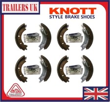 KNOTT 2 x Axle Sets of 200 x 50 Type Trailer Brake Shoes for Ifor Williams HB505
