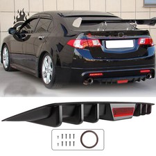 For Acura Tsx 2004-2014 Rear Bumper Diffuser Lip Spoiler Shark Fin Splitter