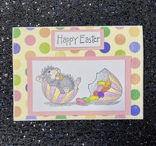 Handmade House Mouse Easter Card