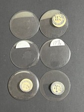 LOT OF 6 GLASS POCKET WATCH CRYSTALS SIZE 17 REPLACEMENT PARTS