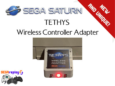 TETHYS Sega Saturn Wireless Controller Adapter - Use PS3/PS4/Switch Controllers!