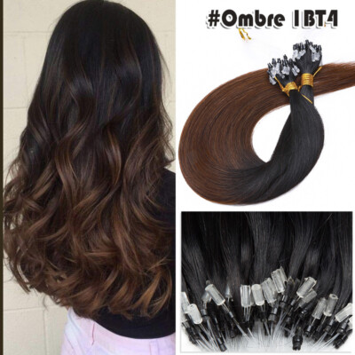 Easy Loop Micro Ring Beads Hair Extensions 100% Real Remy Human Hair Thick 150G