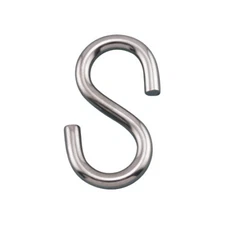 316 STAINLESS STEEL "S" HOOK 1/4" (S0178-0006)