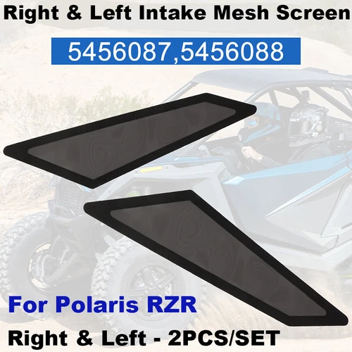 For Polaris RZR Outer Right & Left Hand Intake Mesh Screen Kit 5456088 & 5456087