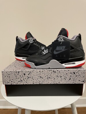 NEW Jordan 4 Reimagined Bred / Black Cement Size 6 Y | eBay