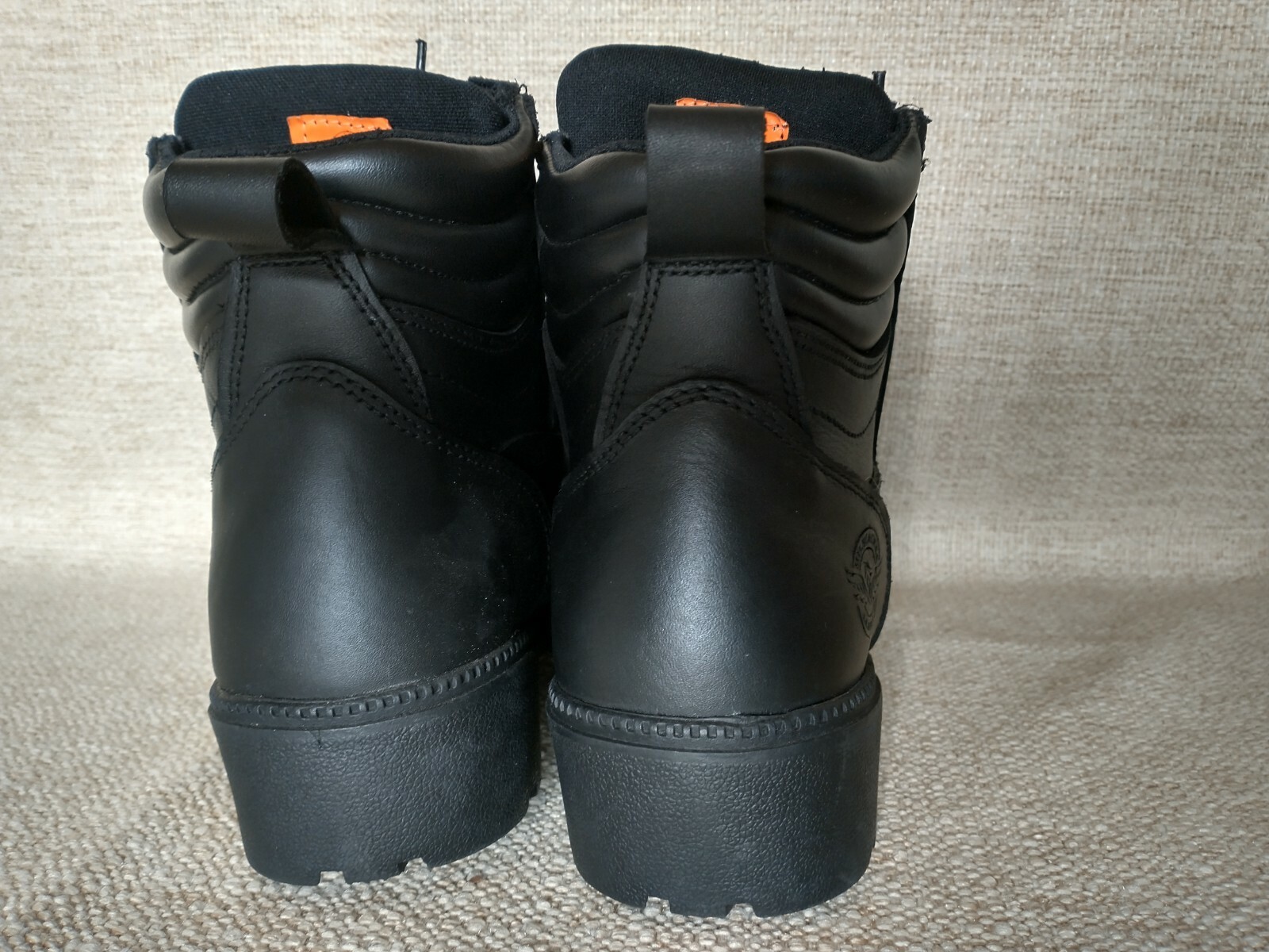 NWoB MILWAUKEE LEATHER MBL9320 Women Combat Boot Waterproof Lace Zip Black US9.5