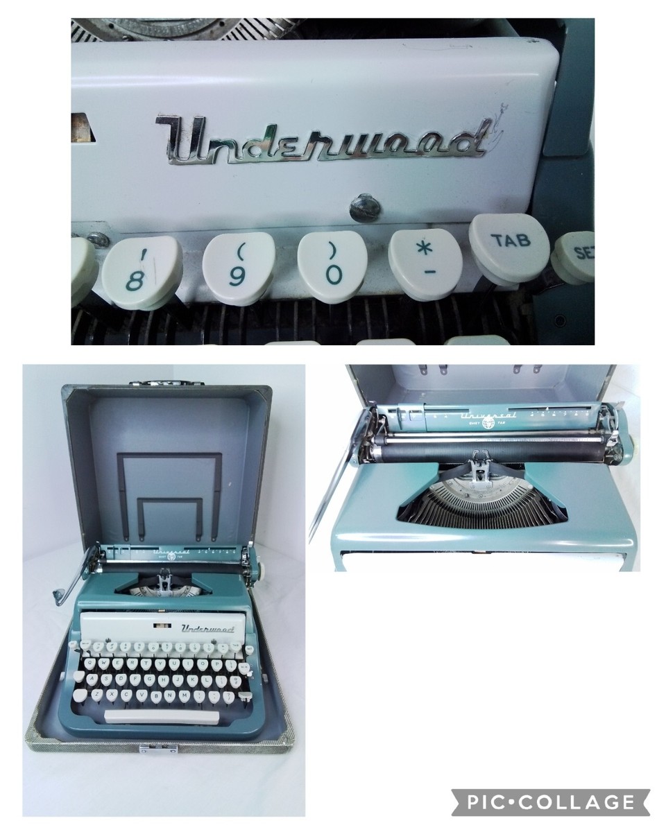 Underwood Universal 1955 Blue Type Writer #W2276 | eBay