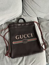 Gucci Backpack Black Leather
