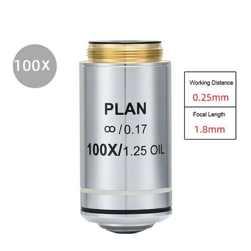 4X 10X 20X 40X 60X 100X Infinity Plan Objective Lens for Olympus Microscope - Picture 21 of 25
