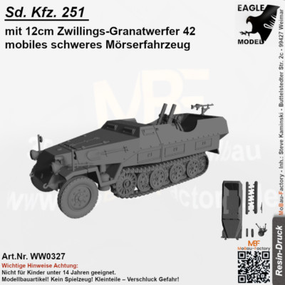 Sd. Kfz. 251 mit 12cm Zwillings-Granatwerfer 42 mobiles schweres Mörserfahrzeug
