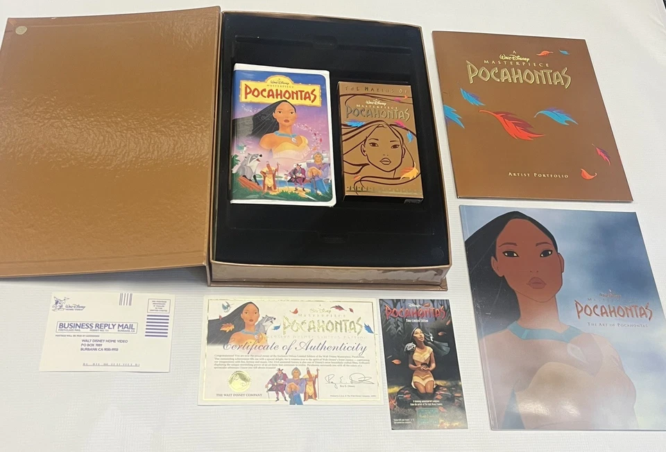Walt Disney Masterpiece Pocahontas Exclusive Deluxe Video Edition VHS Authentic - Imagem 4 de 4