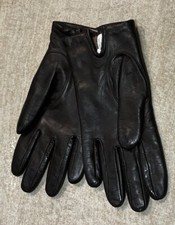 Gloves Dark Brown Leather Size 7